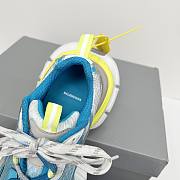Balenciaga 3XL Toe Spray Sneaker White Bue Yellow - 5