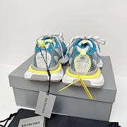 Balenciaga 3XL Toe Spray Sneaker White Bue Yellow - 3