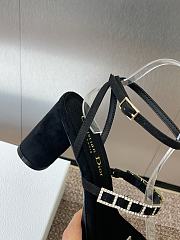 Dior Diorissime Heeled Sandal Black Suede 8cm - 5