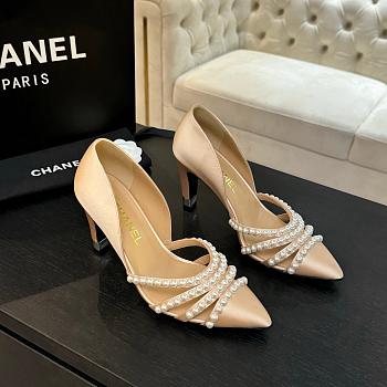 Chanel Beige Heel 8.5cm