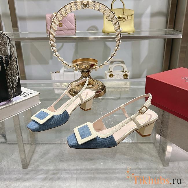 Roger Vivier Belle Vivier 45 Slingback Pumps - 1
