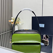 Prada Swing Smooth Leather Shoulder Bag Green 28x11.5x10cm - 2
