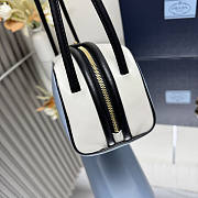 Prada Swing Smooth Leather Shoulder Bag Blue 28x11.5x10cm - 6