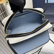 Prada Swing Smooth Leather Shoulder Bag Blue 28x11.5x10cm - 2