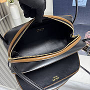 Prada Swing Smooth Leather Shoulder Bag Brown 28x11.5x10cm - 6