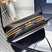 Prada Swing Smooth Leather Shoulder Bag Brown 28x11.5x10cm - 2