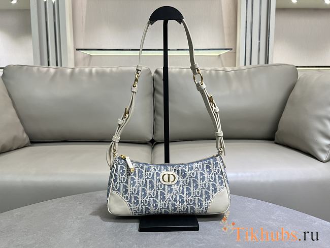 Dior 30 Montaigne Wanderlust Mini Bag Blue 26x12x7cm - 1