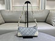Dior 30 Montaigne Wanderlust Mini Bag Blue 26x12x7cm - 5