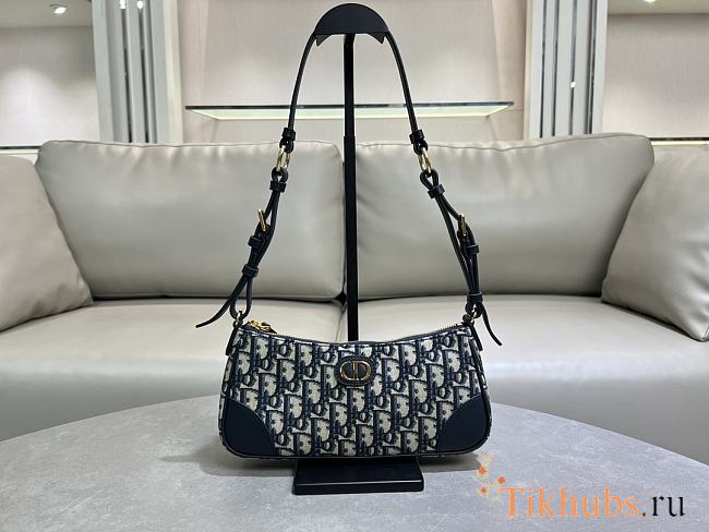 Dior 30 Montaigne Wanderlust Mini Blue Bag 26x12x7cm - 1