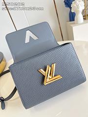 Louis Vuitton LV Twist MM Bag Grey 23x16x8cm - 3