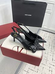 Valentino Papier-Phalene Calfskin Lace-up Pumps 7cm - 1