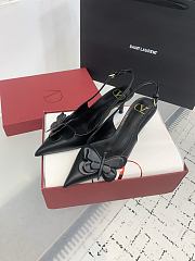 Valentino Papier-Phalene Calfskin Lace-up Pumps 7cm - 4