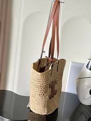 Celine Classic Panier Medium Couffin Raffia 31x23x17cm - 6