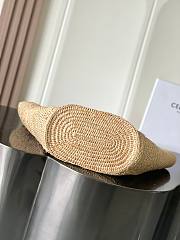 Celine Classic Panier Medium Couffin Raffia 31x23x17cm - 5