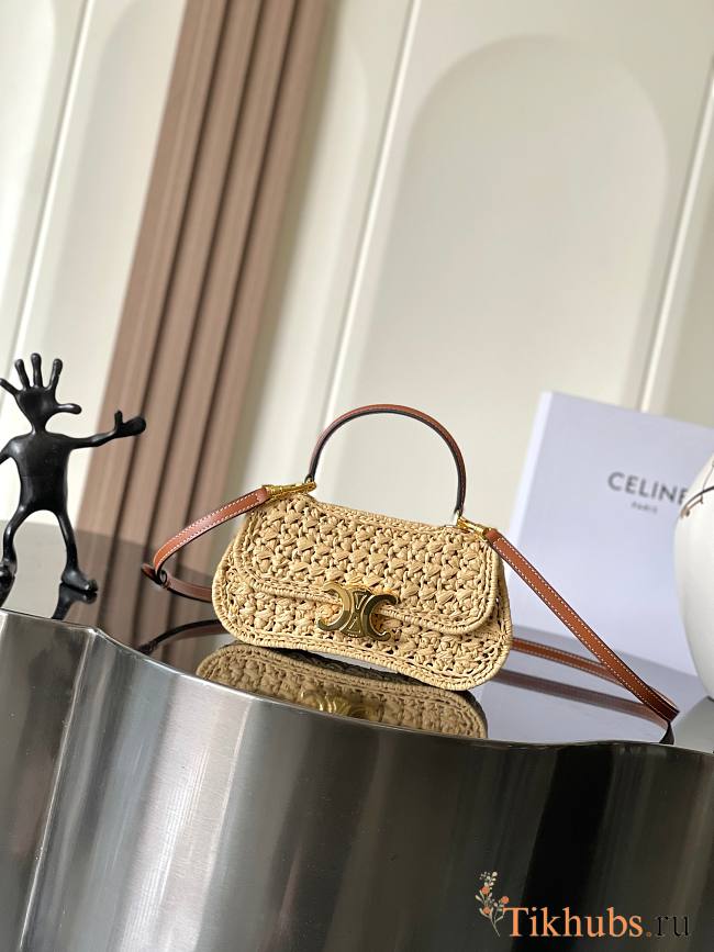 Celine Teen Lola Raffia Effect Bag 20x11.5x5cm - 1
