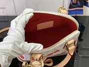 Louis Vuitton LV x TM Alma BB White Cherry 23.5x17.5x11.5cm - 6