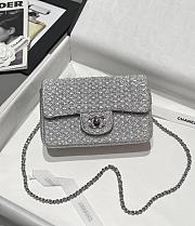 Chanel Small Flap Bag Grey 20cm - 1