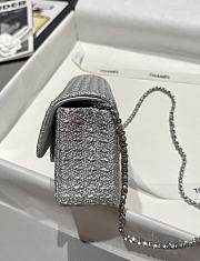 Chanel Small Flap Bag Grey 20cm - 6