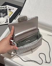 Chanel Small Flap Bag Grey 20cm - 5