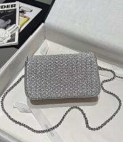 Chanel Small Flap Bag Grey 20cm - 3