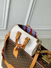 Louis Vuitton LV Keepall Bandoulière 25 White 25x15x11cm - 6