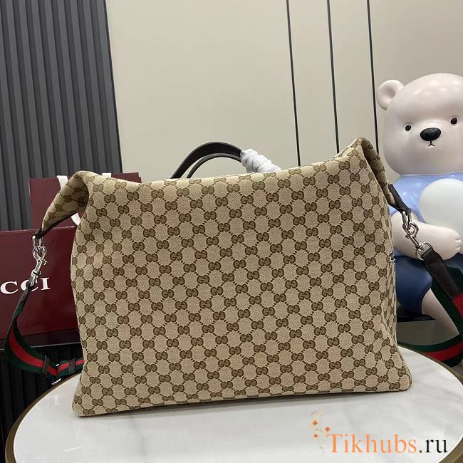 Gucci GG Canvas Medium Duffle Bag Beige 44x36x18cm - 1