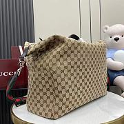 Gucci GG Canvas Medium Duffle Bag Beige 44x36x18cm - 4