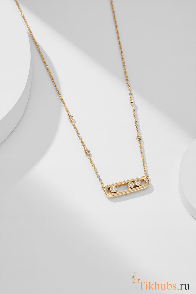 Messika Move Yellow Gold Diamond Necklace - 1