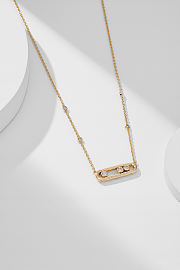 Messika Move Yellow Gold Diamond Necklace - 1