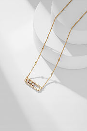 Messika Move Yellow Gold Diamond Necklace - 3