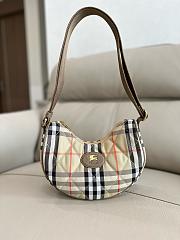 Burberry Horseshoe Check Crossbody Bag 23.5x18x7cm - 1