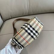 Burberry Horseshoe Check Crossbody Bag 23.5x18x7cm - 6