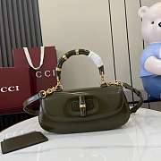 Gucci Bamboo Diva Medium Bag Green 26.6x13x8cm - 1