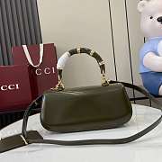 Gucci Bamboo Diva Medium Bag Green 26.6x13x8cm - 5