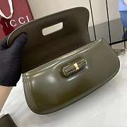 Gucci Bamboo Diva Medium Bag Green 26.6x13x8cm - 3