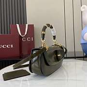 Gucci Bamboo Diva Medium Bag Green 26.6x13x8cm - 2