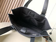 Loewe Buckle Horizontal Tote Calfskin Black 38.7x9.2x32.9cm - 6