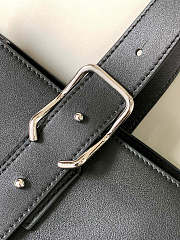 Loewe Buckle Horizontal Tote Calfskin Black 38.7x9.2x32.9cm - 3