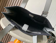 Loewe Buckle Horizontal Tote Calfskin Grey 38.7x9.2x32.9cm - 5