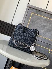 Chanel Mini 22 Handbag Denim 20x19x6cm - 1