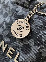 Chanel Mini 22 Handbag Denim 20x19x6cm - 4