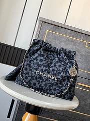 Chanel Medium 22 Handbag Denim 35x37x7cm - 1