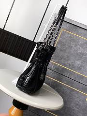 Chanel Tote Flap Bag Black Patent 26x28x9cm - 3
