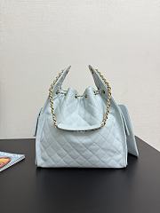 Chanel Medium 25C Hobo Bag Blue Caviar Gold 40x30x15cm - 4