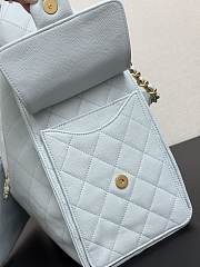 Chanel Medium 25C Hobo Bag Blue Caviar Gold 40x30x15cm - 5