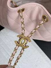 Chanel 25 Small Handbag Pink Calfskin Gold 30x26x14cm - 6