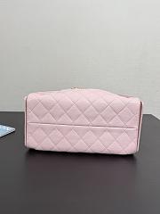 Chanel 25 Small Handbag Pink Calfskin Gold 30x26x14cm - 2