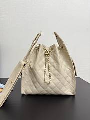 Chanel Medium 25C Hobo Bag Beige Caviar Gold 40x30x15cm - 1