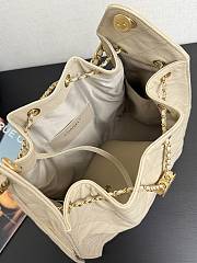 Chanel Medium 25C Hobo Bag Beige Caviar Gold 40x30x15cm - 5
