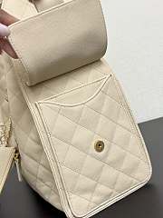 Chanel Medium 25C Hobo Bag Beige Caviar Gold 40x30x15cm - 3